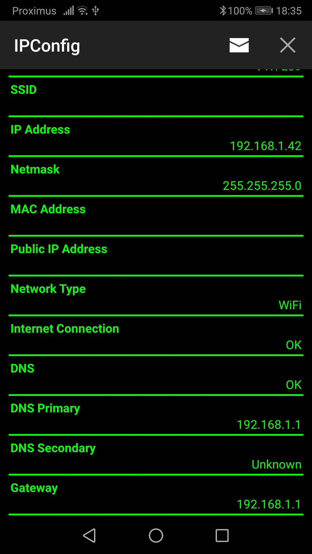 IPConfig | Indus Appstore | Screenshot