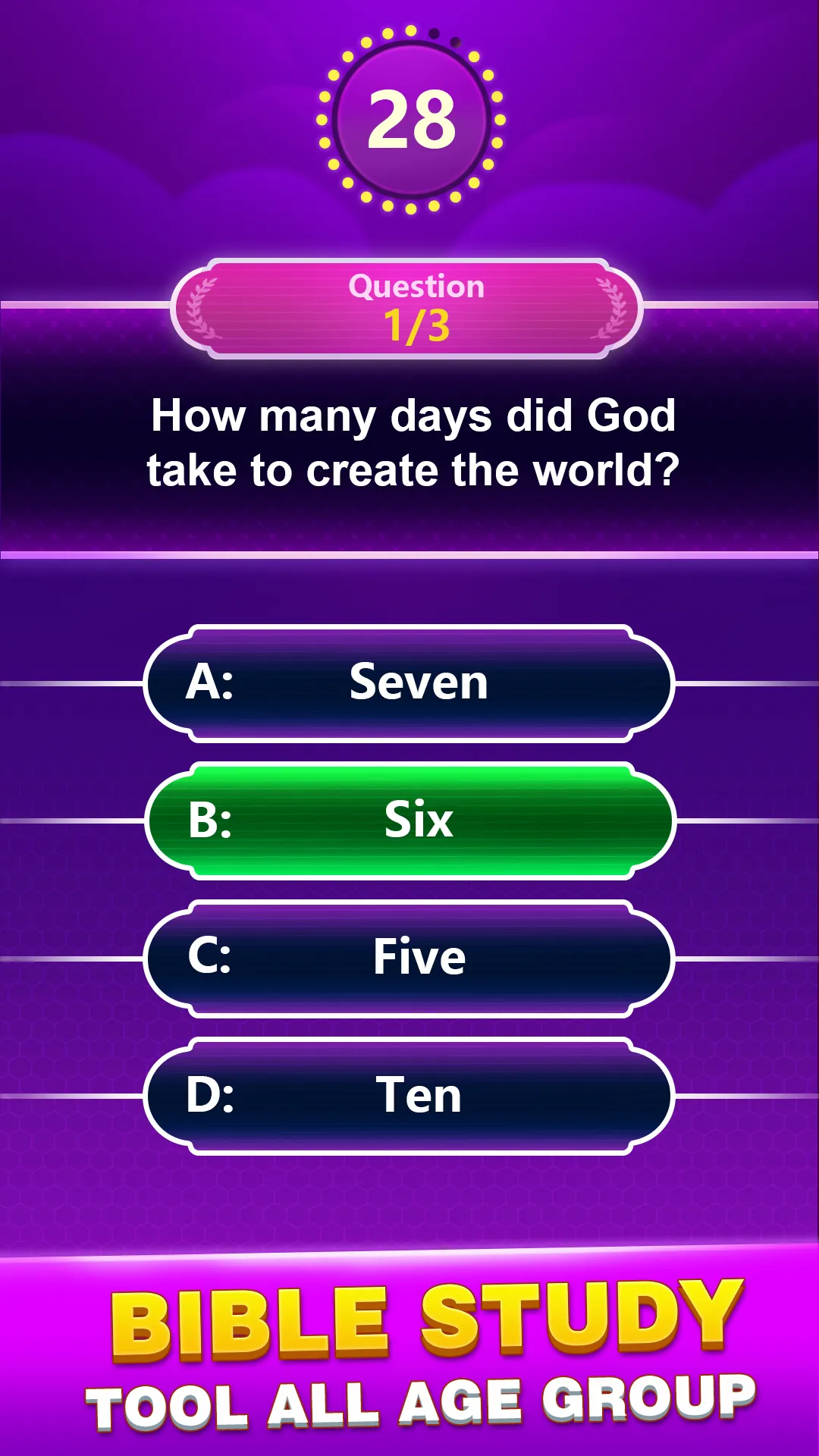Bible Trivia - Word Quiz Game | Indus Appstore | Screenshot