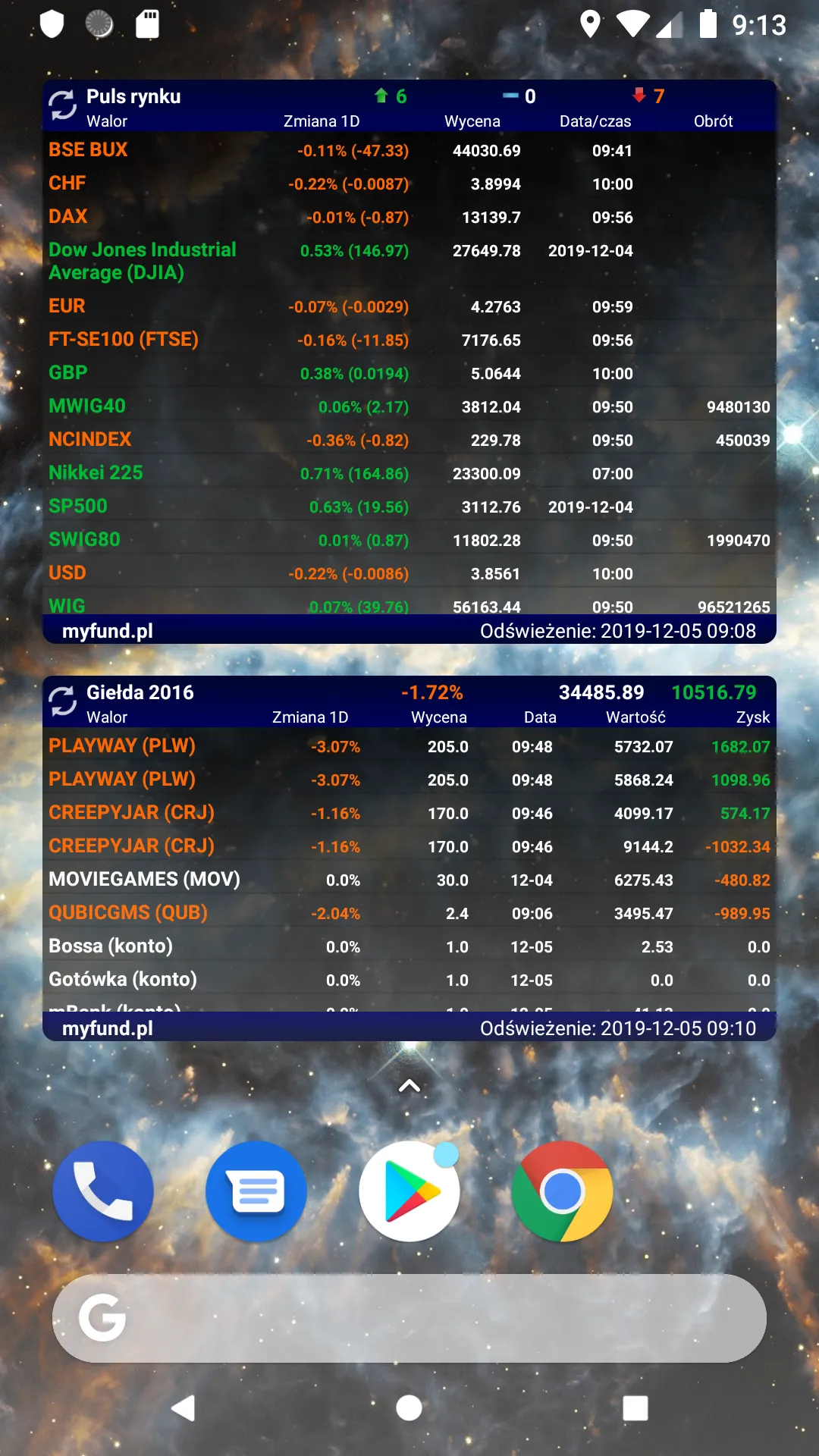 Portfel inwestycyjny myfund.pl | Indus Appstore | Screenshot