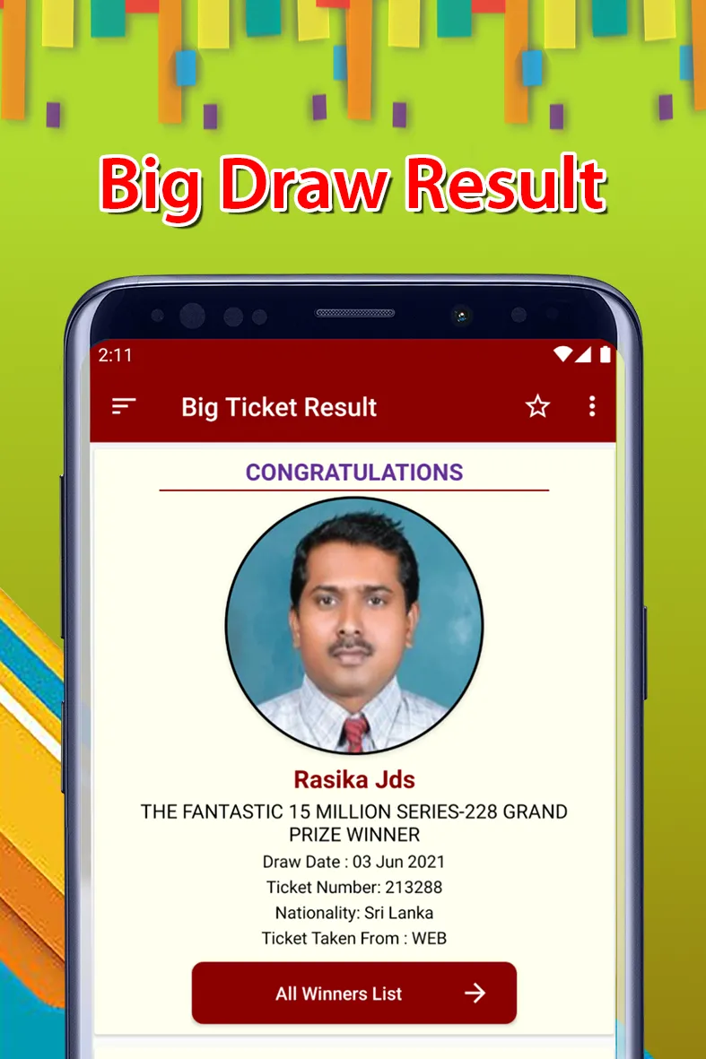 Abu Dhabi Big Ticket Results | Indus Appstore | Screenshot