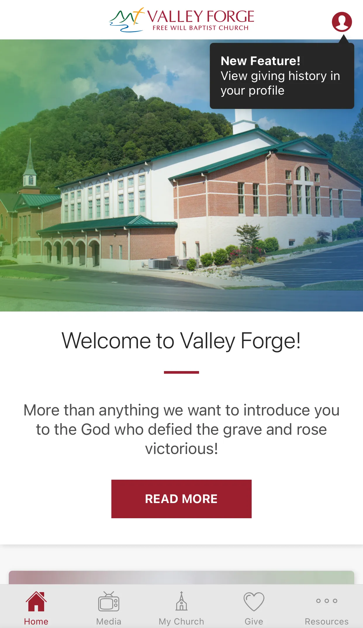 Valley Forge FWB Church | Indus Appstore | Screenshot