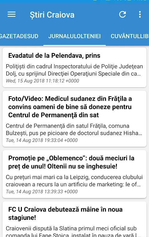 Știri din Craiova | Indus Appstore | Screenshot