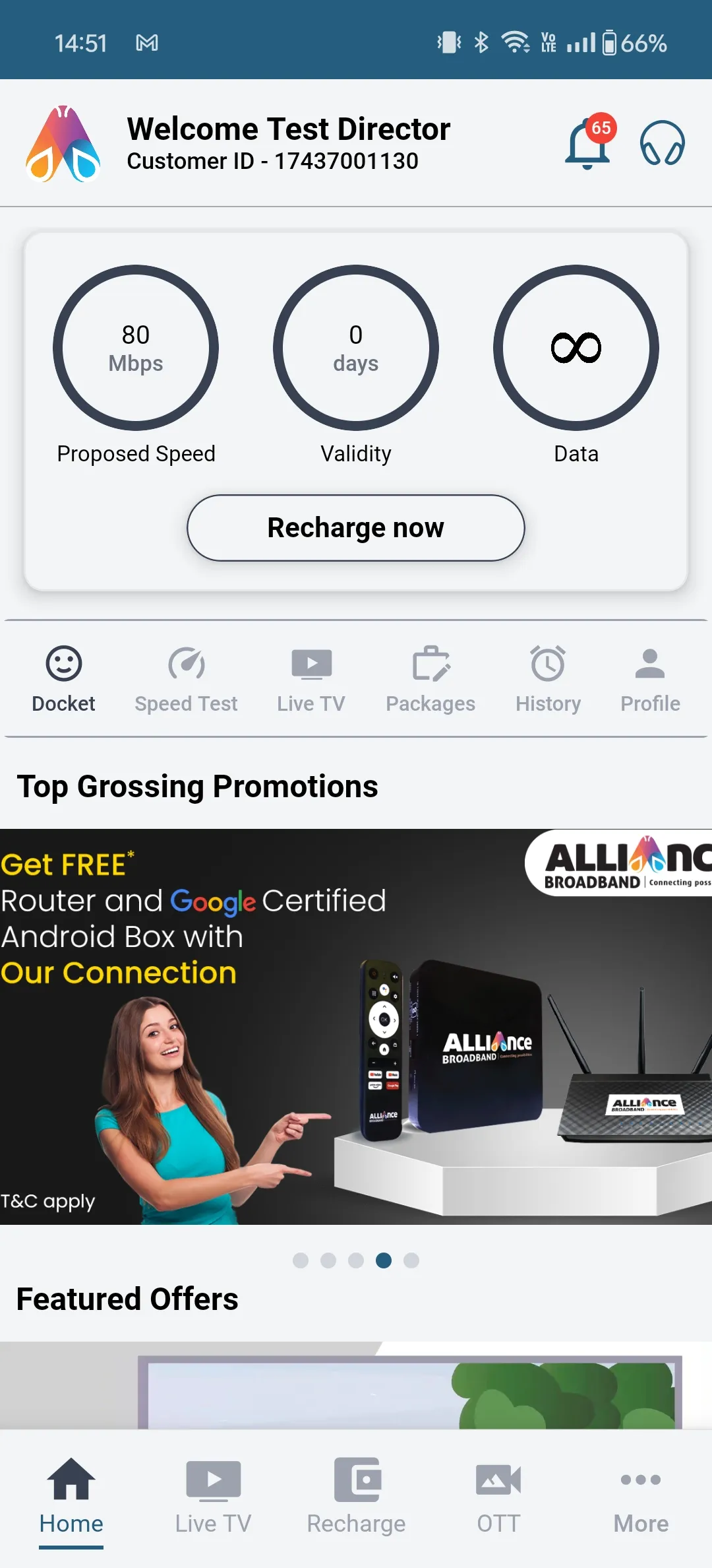 Alliance Broadband | Indus Appstore | Screenshot