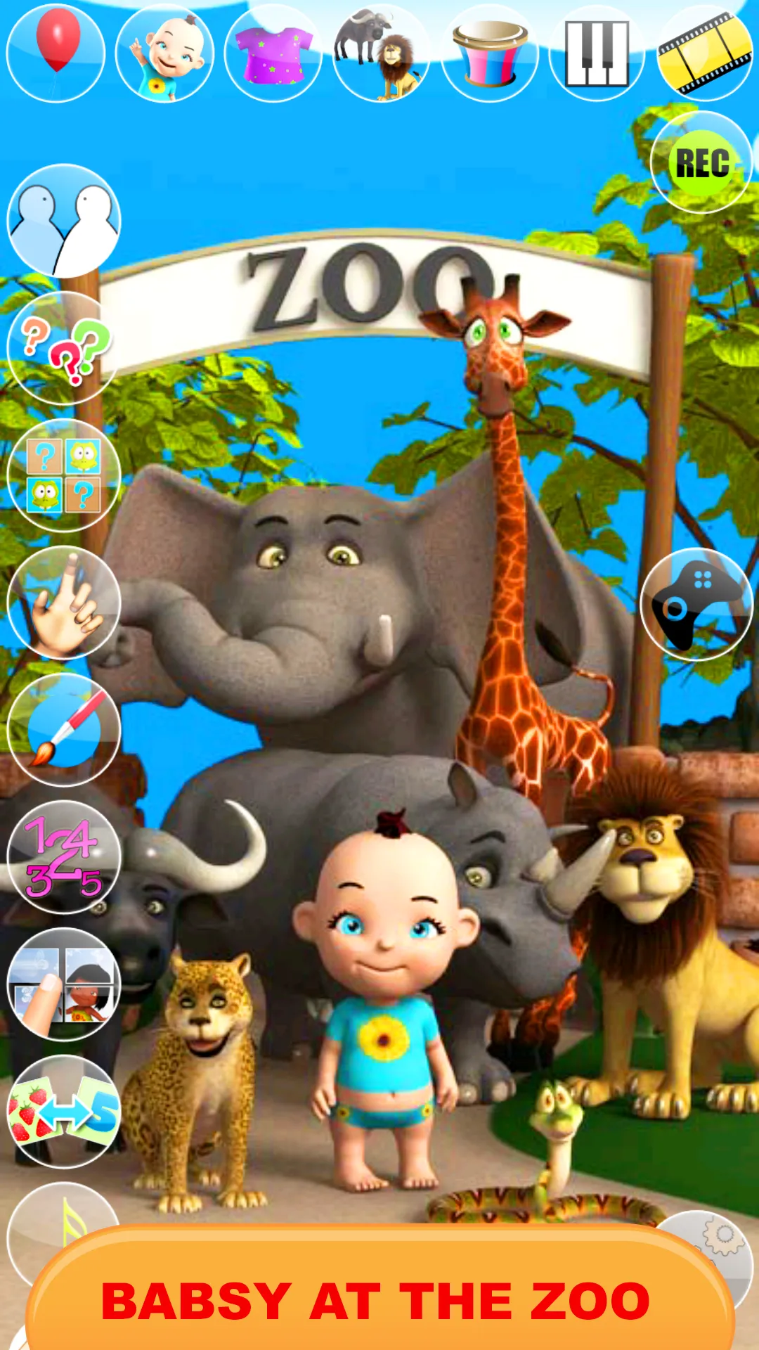 Talking Baby Babsy At The Zoo | Indus Appstore | Screenshot