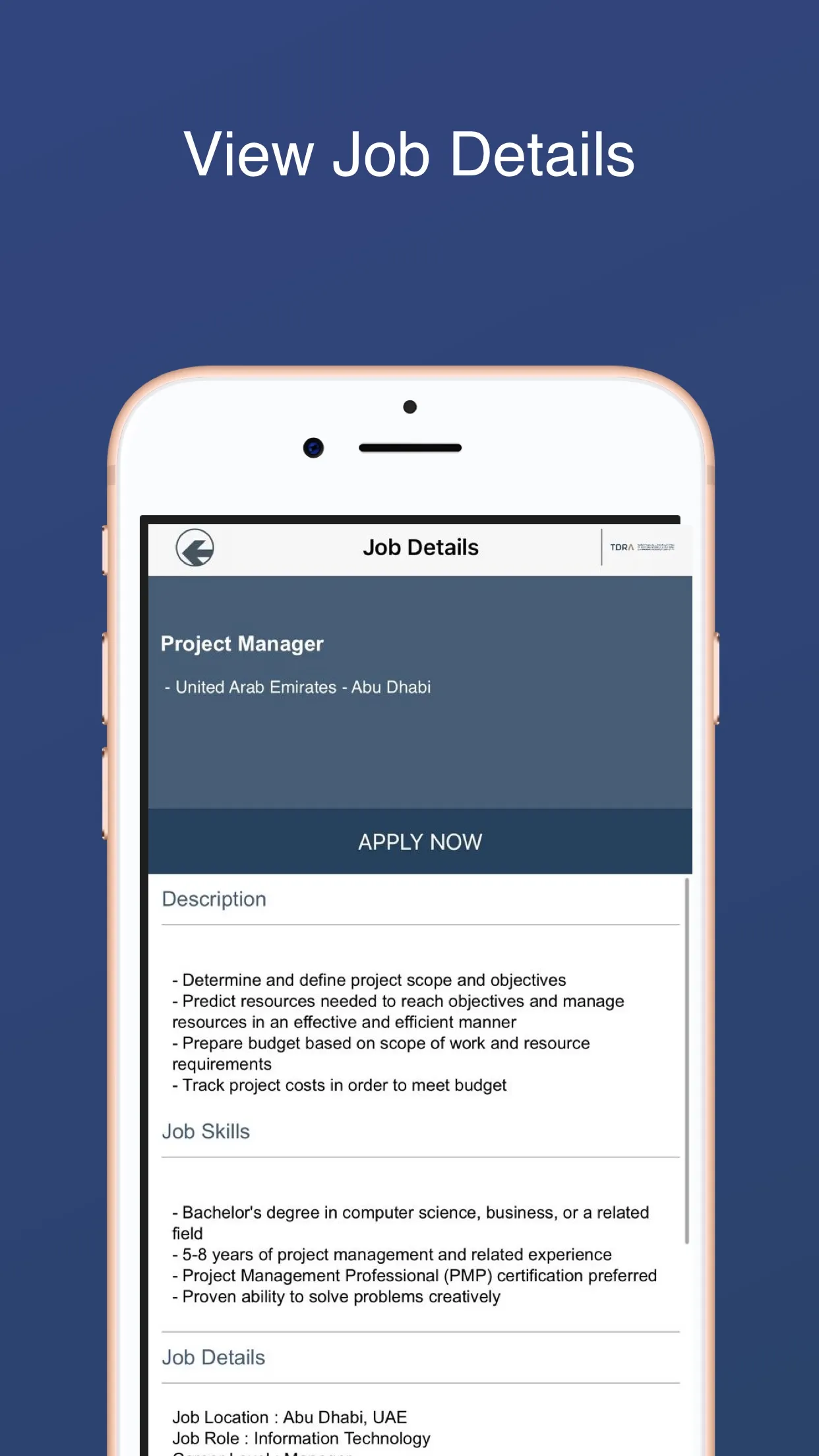 TDRA Careers | Indus Appstore | Screenshot