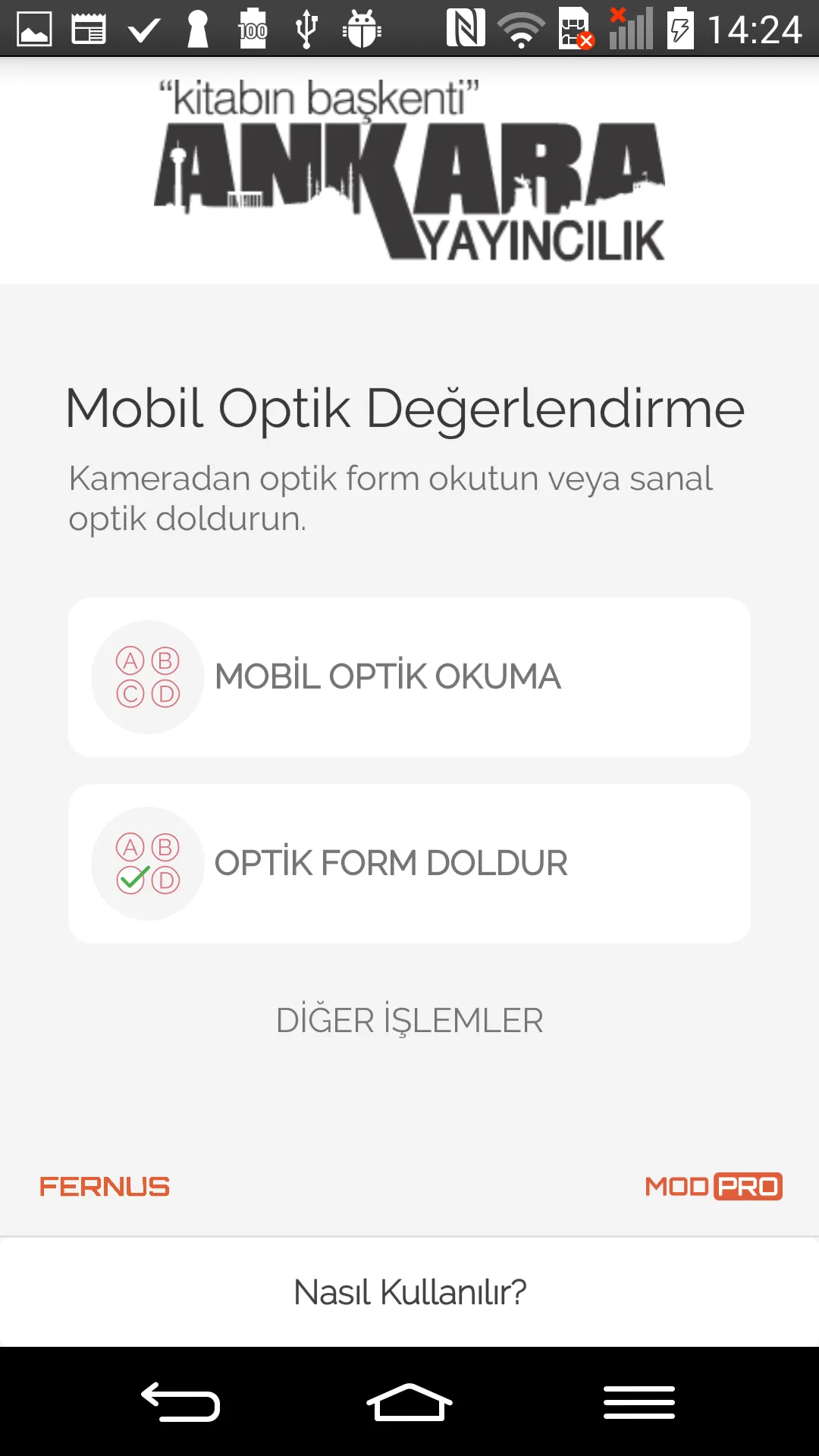 Ankara Optik Okuma | Indus Appstore | Screenshot