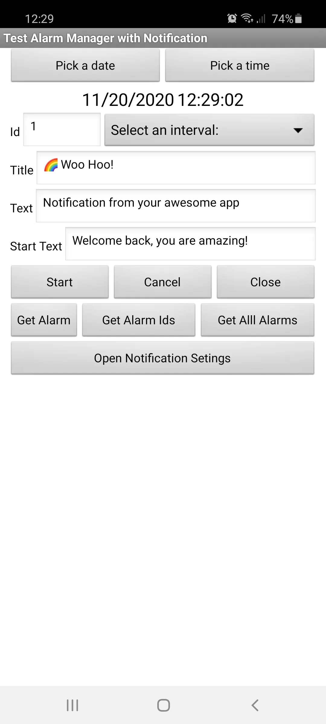 Alarm Manager Extension | Indus Appstore | Screenshot