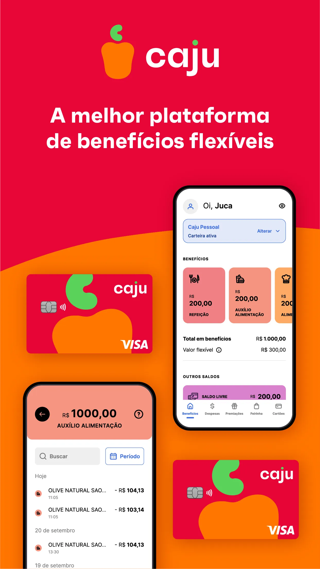 Caju - Benefícios por inteiro | Indus Appstore | Screenshot