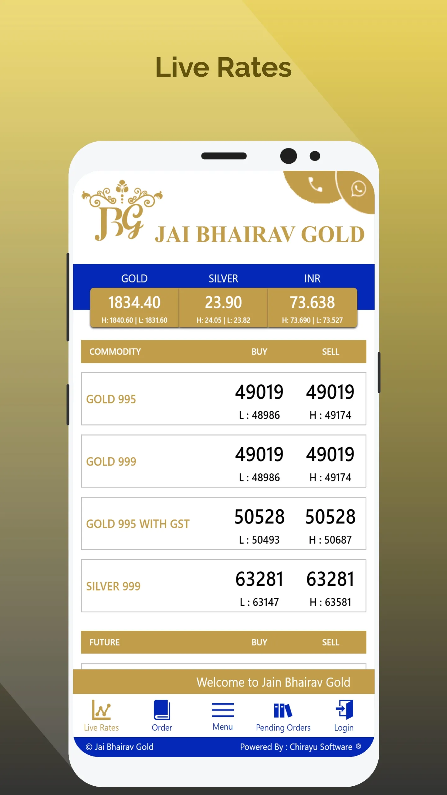 Jai Bhairav Gold | Indus Appstore | Screenshot