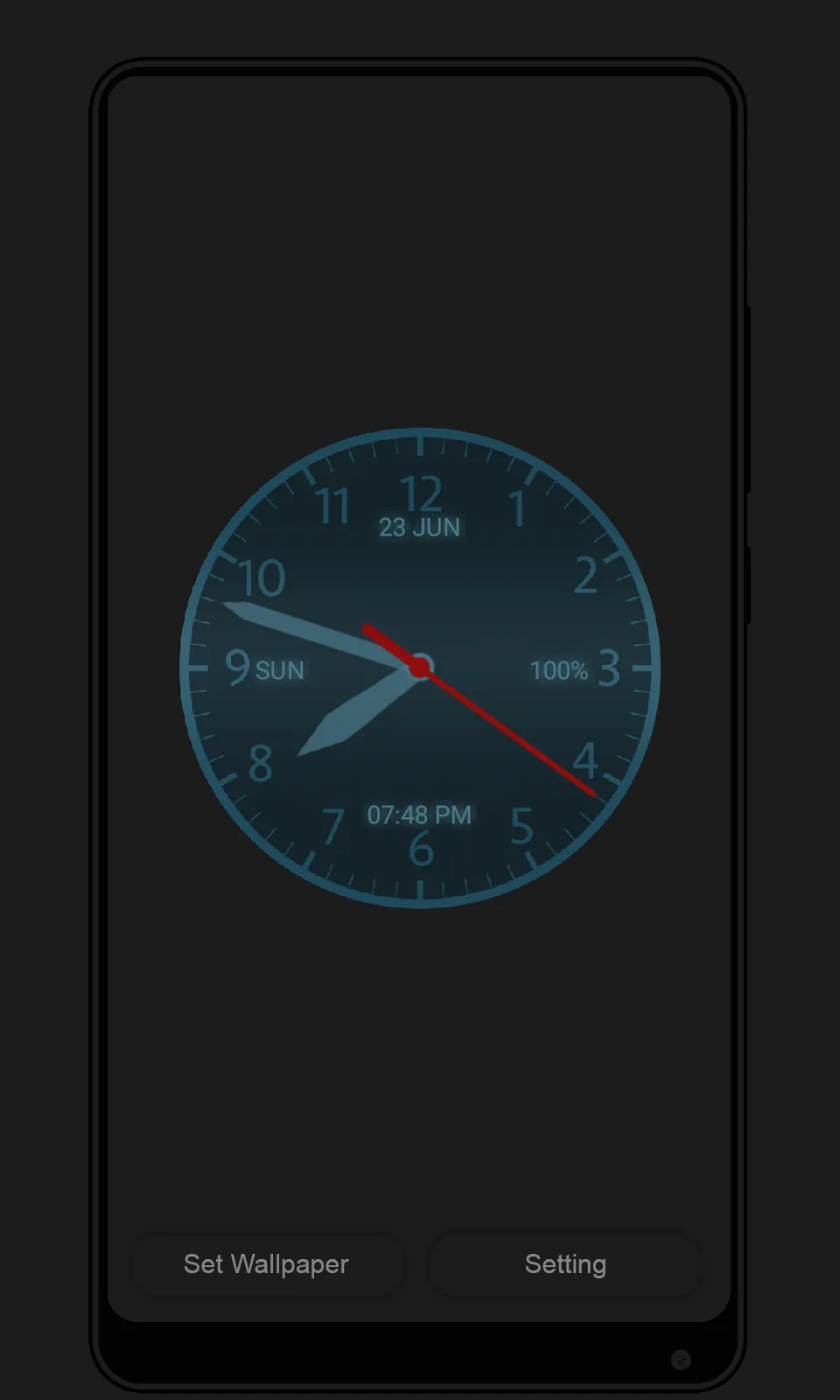 Analog Clock Live Wallpaper | Indus Appstore | Screenshot