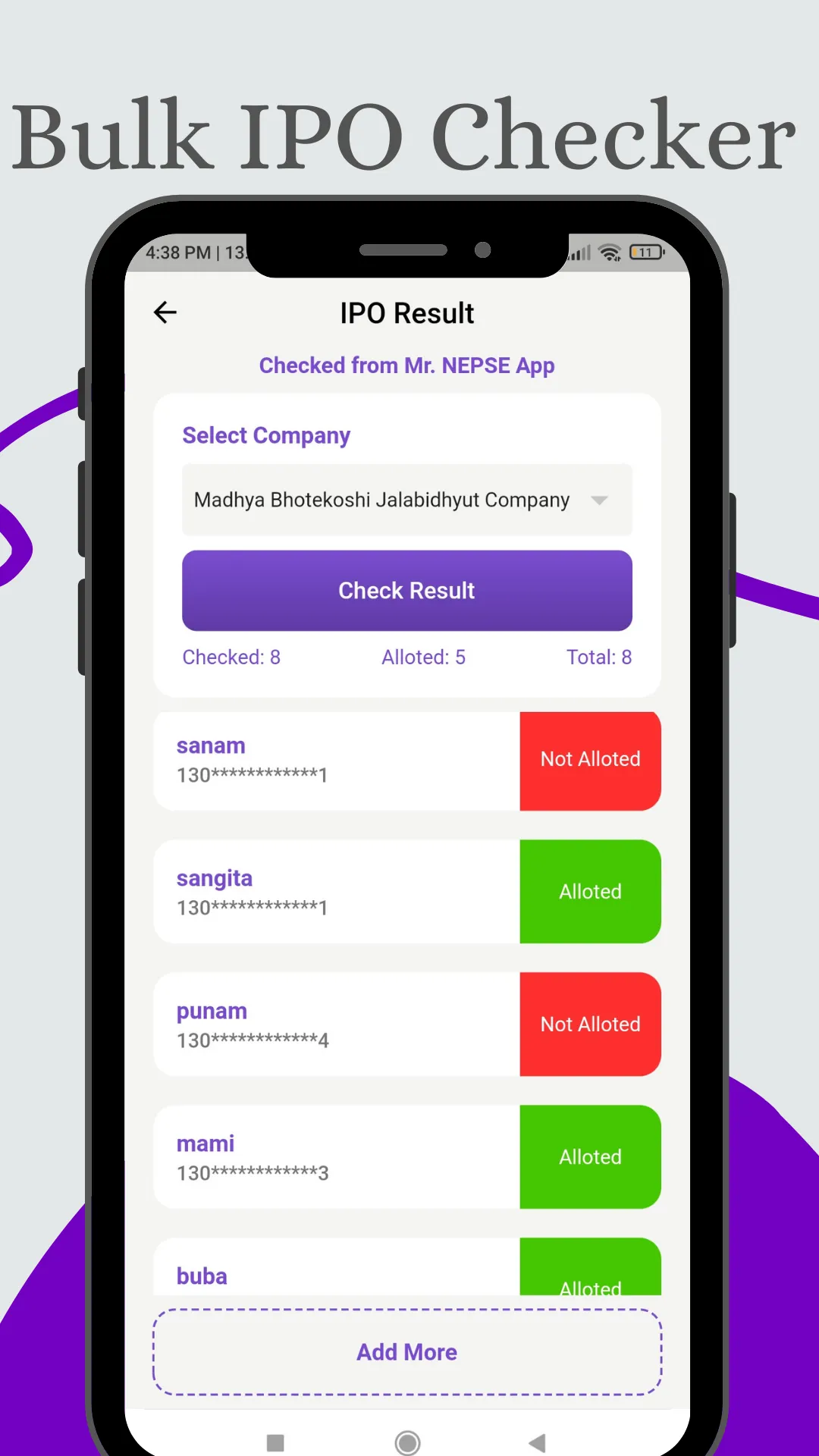 Mr NEPSE - Bulk IPO Checker | Indus Appstore | Screenshot