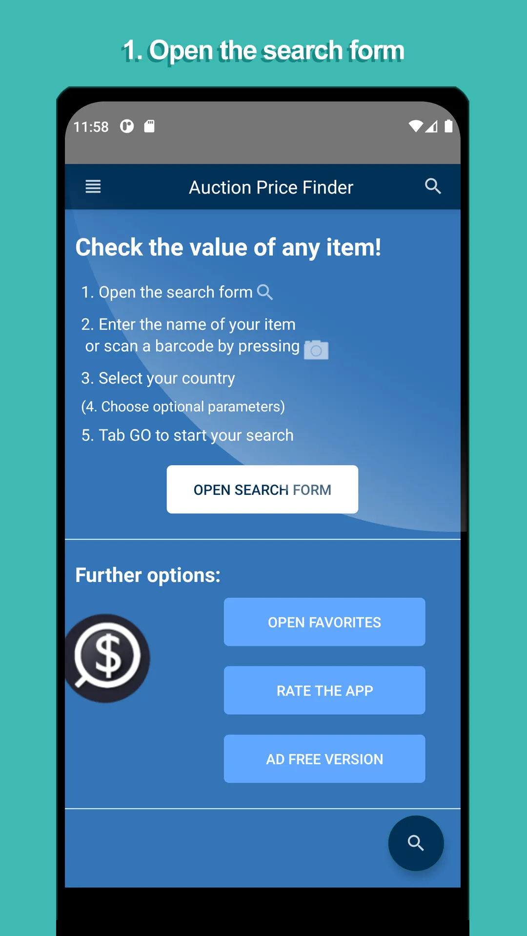 Auction Price Finder | Indus Appstore | Screenshot