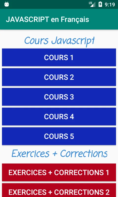 Javascript (Cours + Exercices  | Indus Appstore | Screenshot