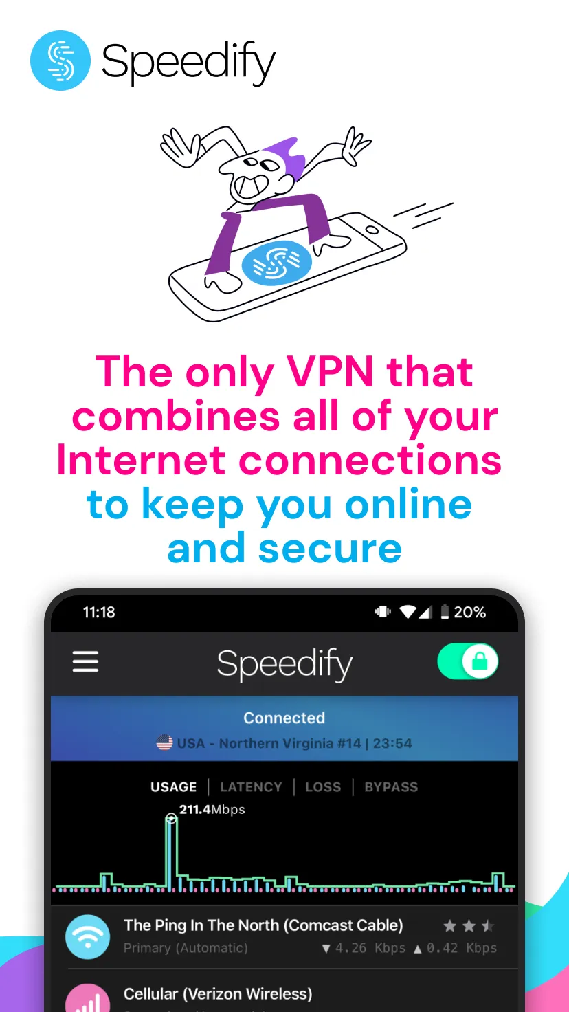 Speedify Fast Bonding VPN | Indus Appstore | Screenshot