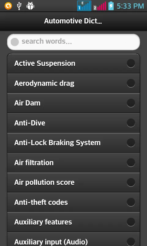 Automotive Dictionary | Indus Appstore | Screenshot