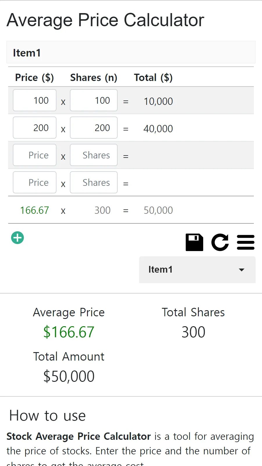 Average Price Calculator | Indus Appstore | Screenshot