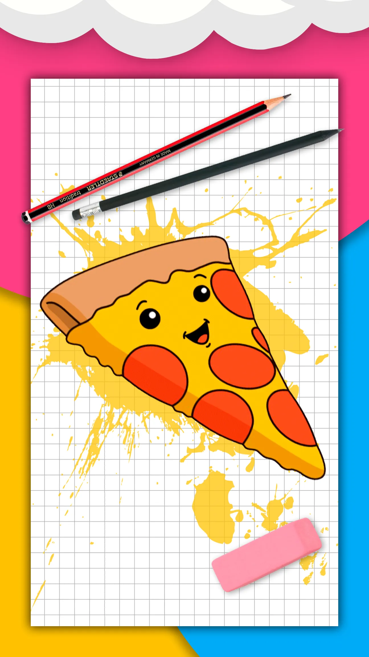 How to draw cute food by steps | Indus Appstore | Screenshot