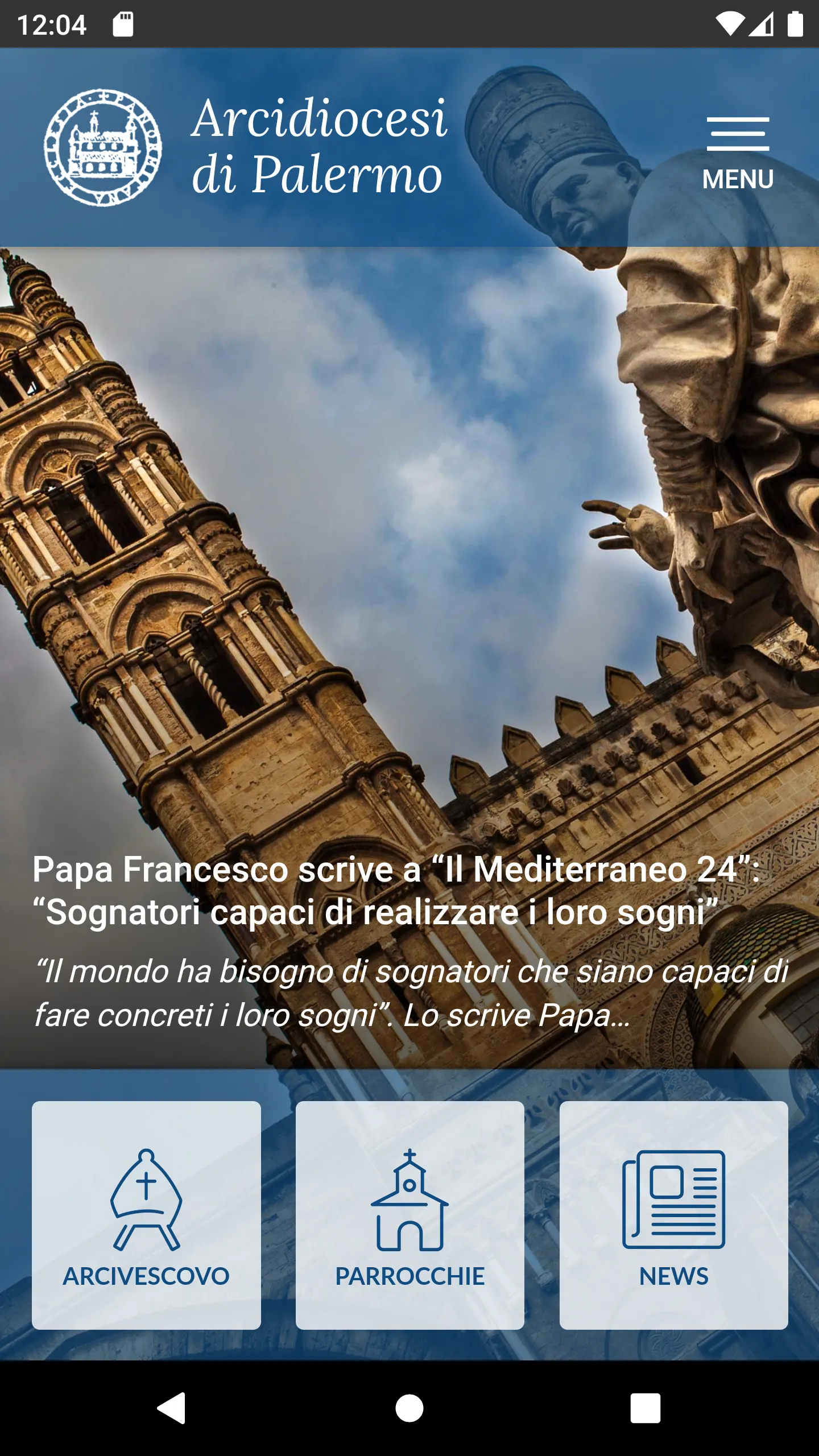 Arcidiocesi di Palermo | Indus Appstore | Screenshot