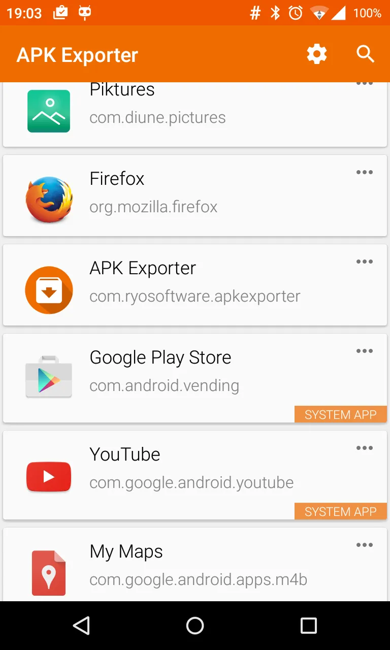 APK Exporter | Indus Appstore | Screenshot