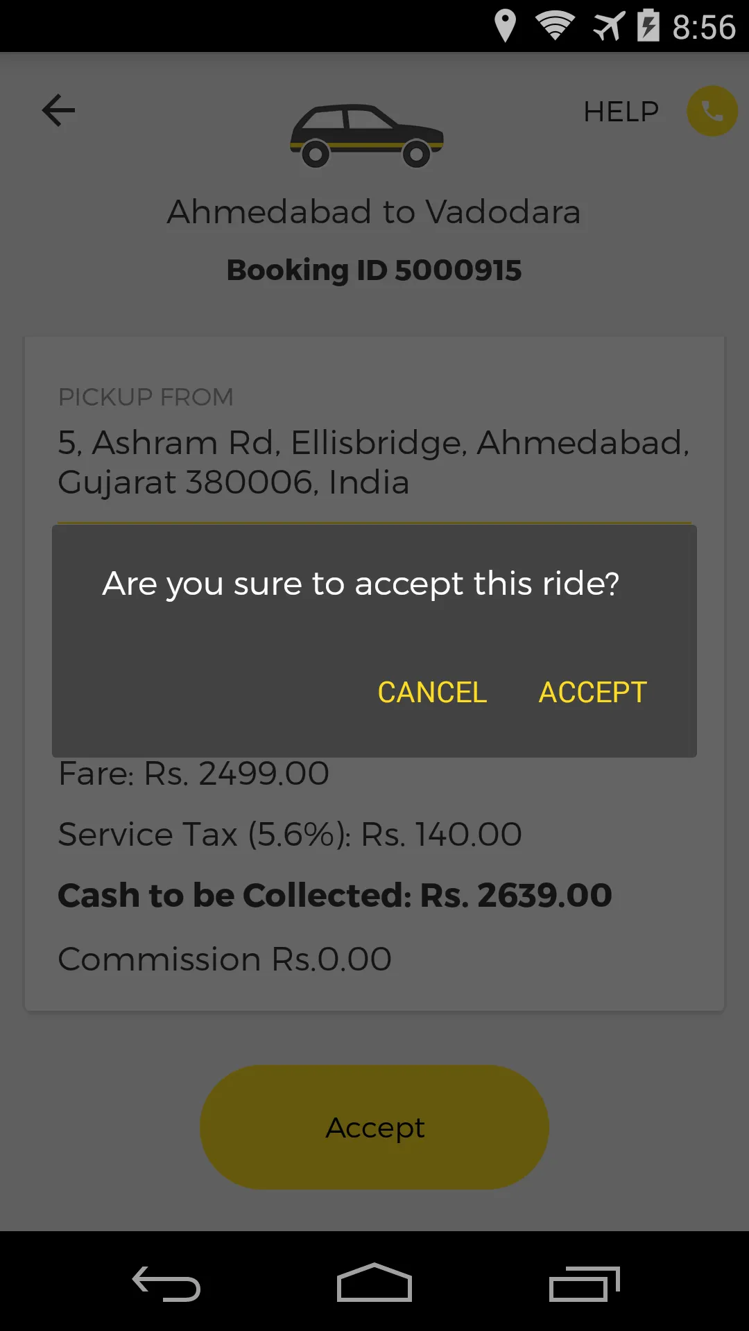OneWay.Cab Partner | Indus Appstore | Screenshot