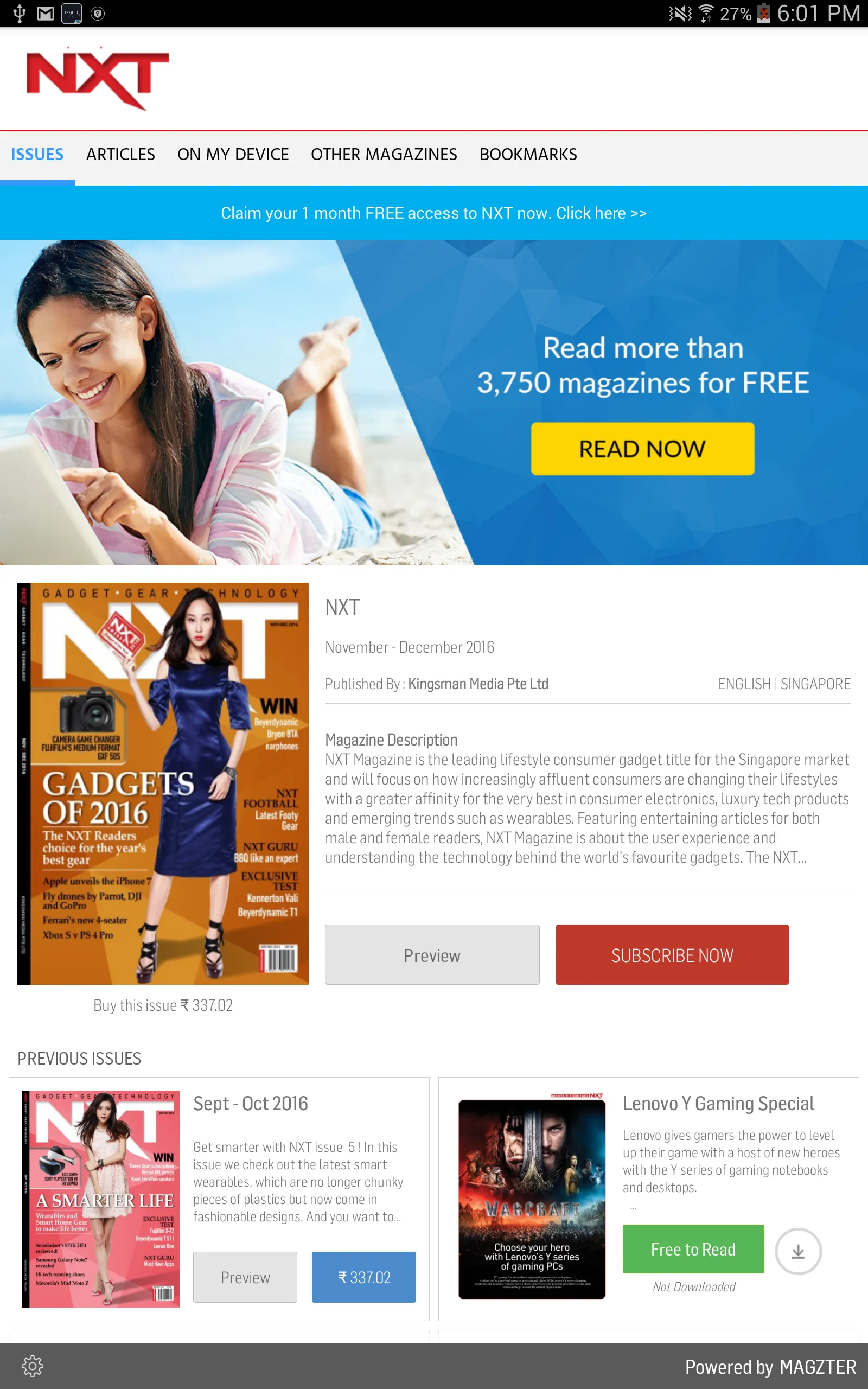 NXT Magazine | Indus Appstore | Screenshot