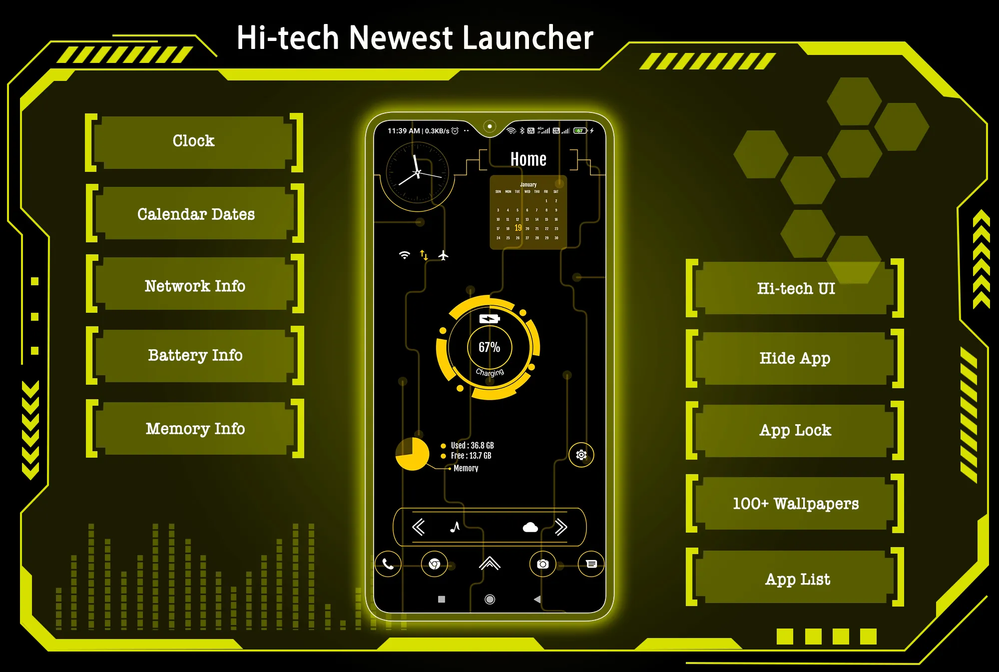 Hi-tech newest launcher | Indus Appstore | Screenshot