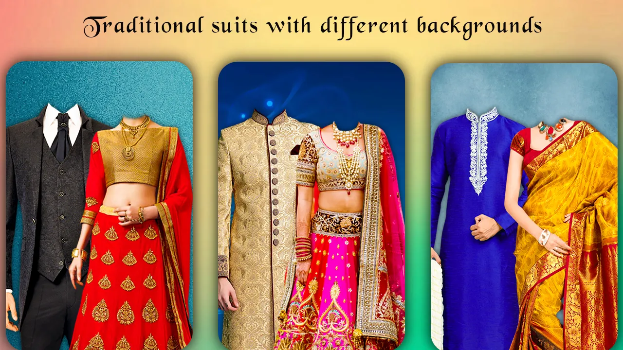 Traditional Suit : Change Face | Indus Appstore | Screenshot