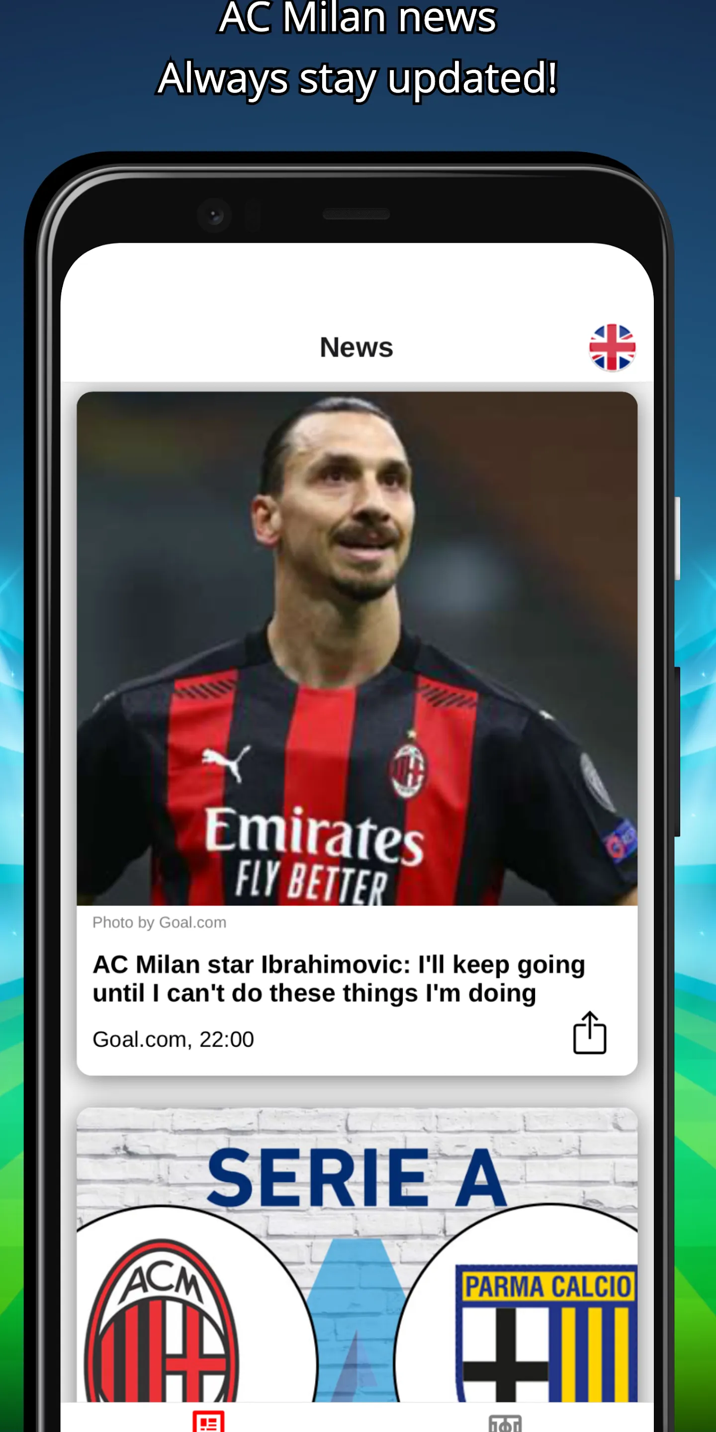 Soccer News For Rossoneri - La | Indus Appstore | Screenshot