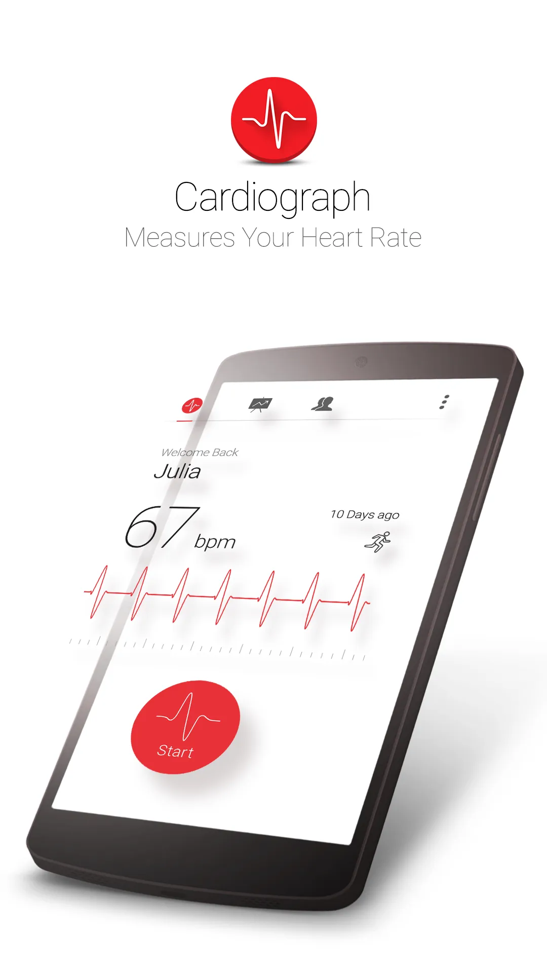 Cardiograph - Heart Rate Meter | Indus Appstore | Screenshot