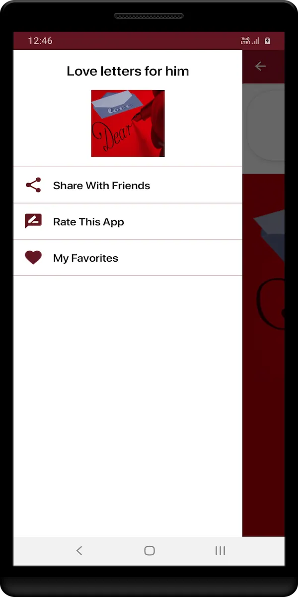 Love letters for him | Indus Appstore | Screenshot