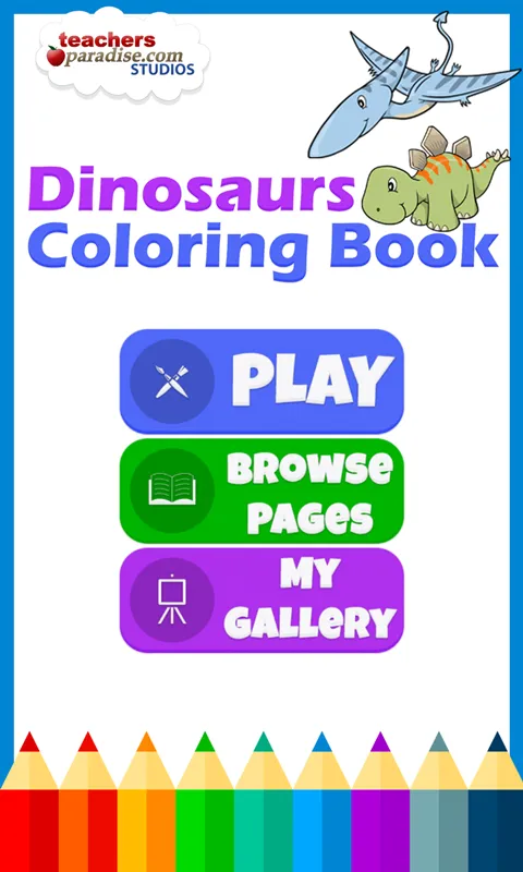 Dinosaurs Coloring Book | Indus Appstore | Screenshot