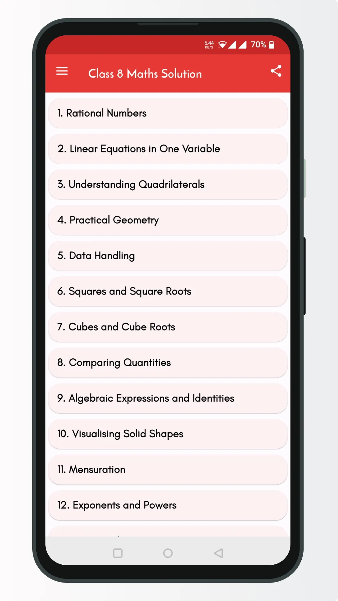 Class 8 Maths NCERT Solution | Indus Appstore | Screenshot