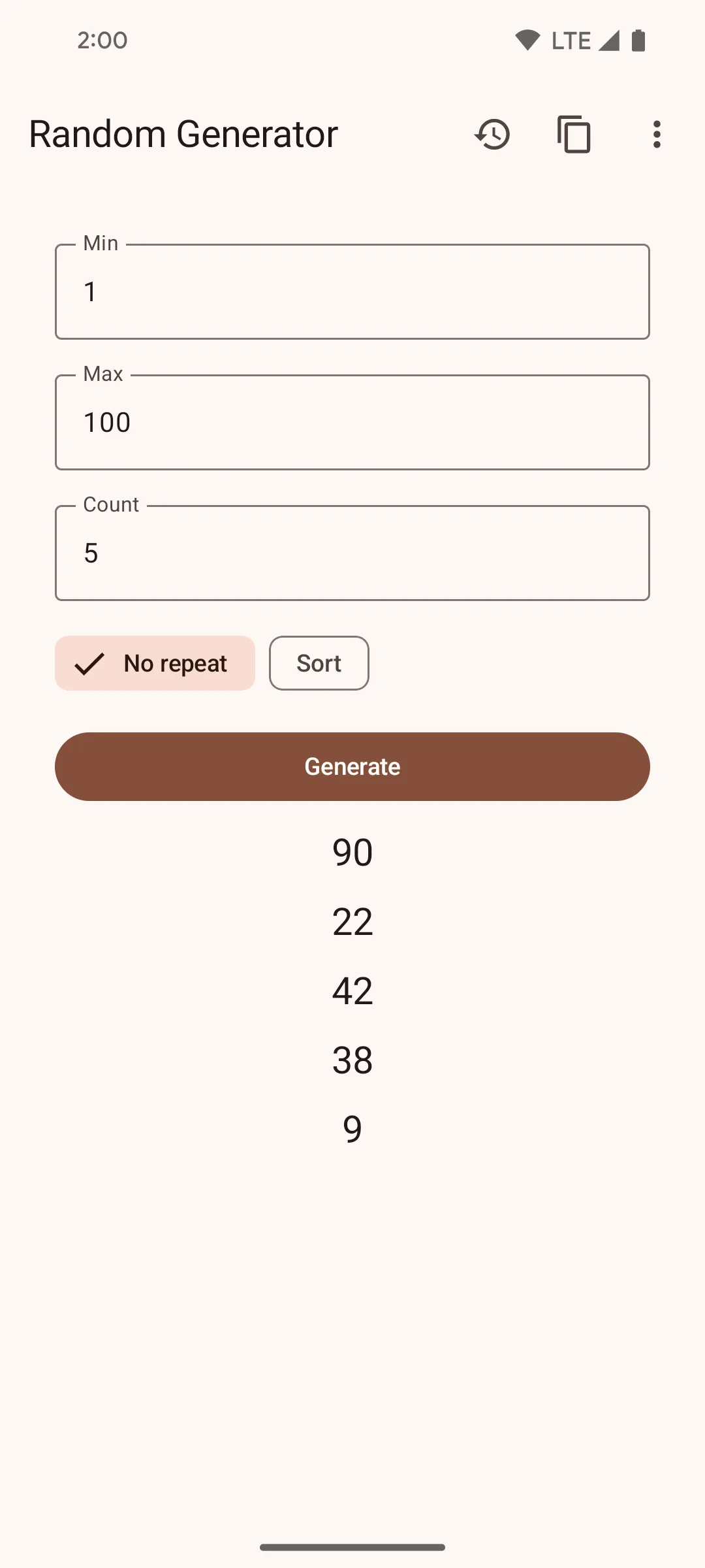 Random Number Generator | Indus Appstore | Screenshot