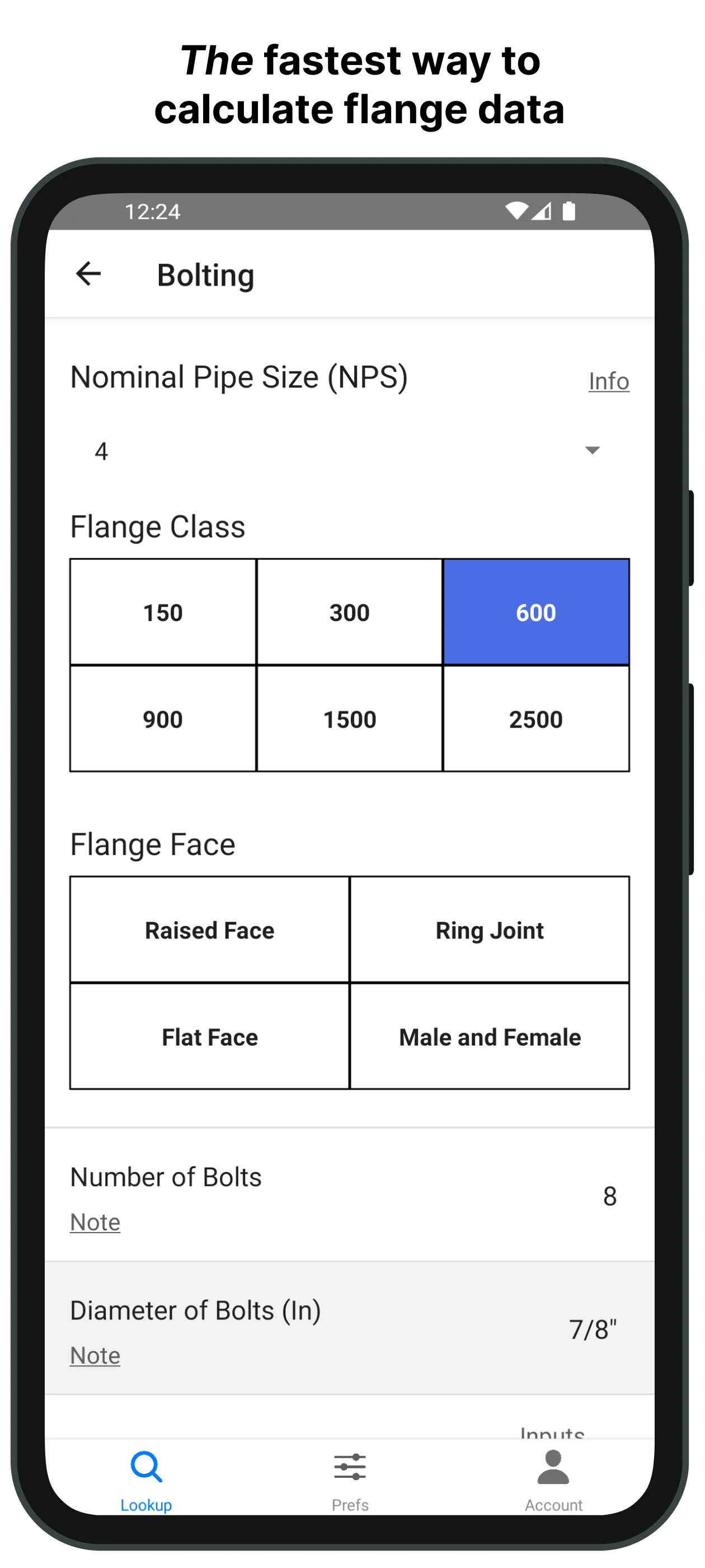 Flange Bolt Size & Torque | Indus Appstore | Screenshot