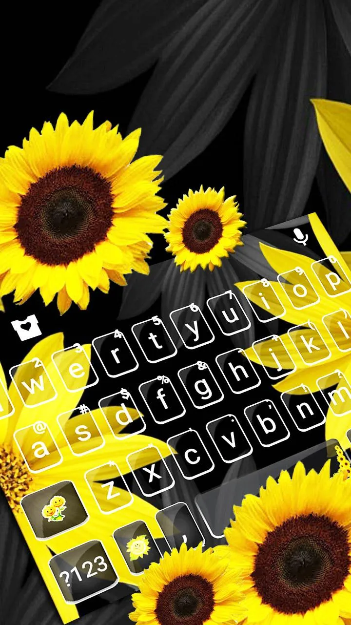 Blossom Sunflower Keyboard The | Indus Appstore | Screenshot