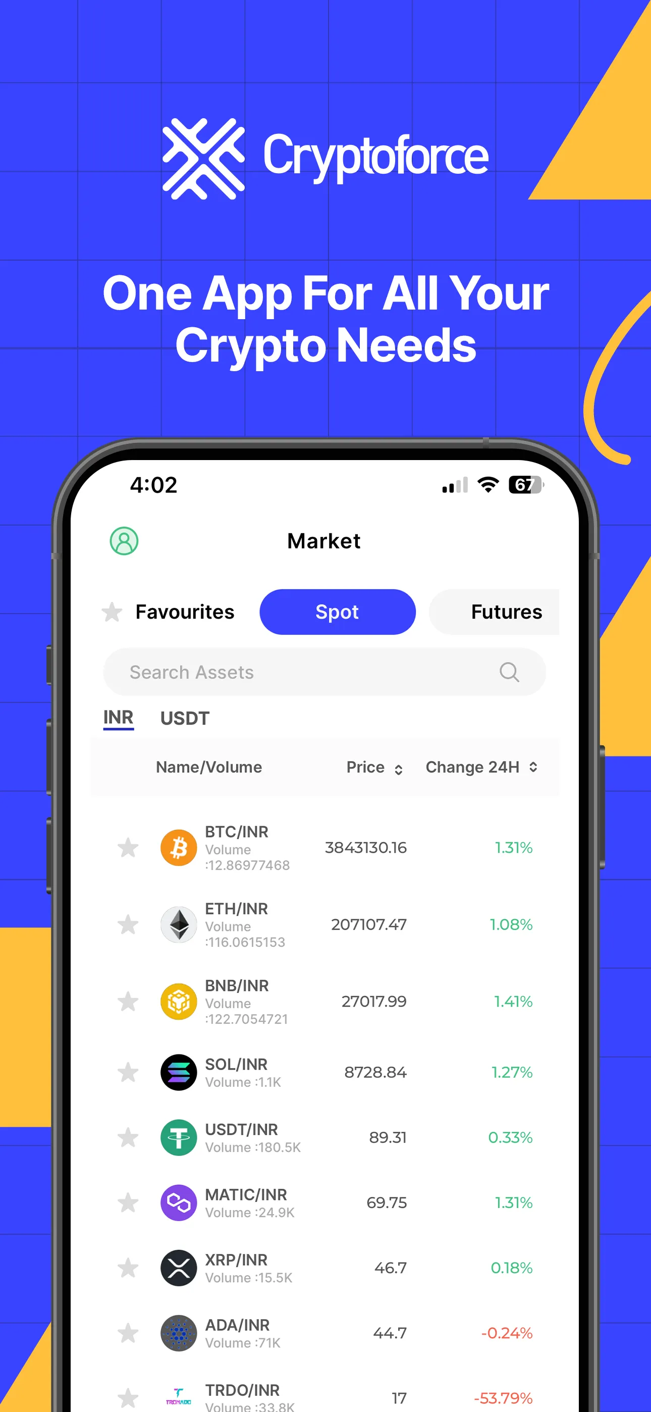 Cryptoforce:Trade|Stake Crypto | Indus Appstore | Screenshot