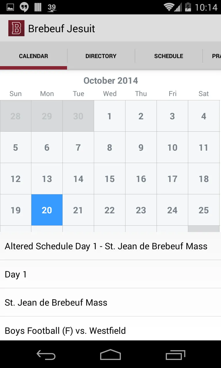 Brebeuf Jesuit Preparatory | Indus Appstore | Screenshot