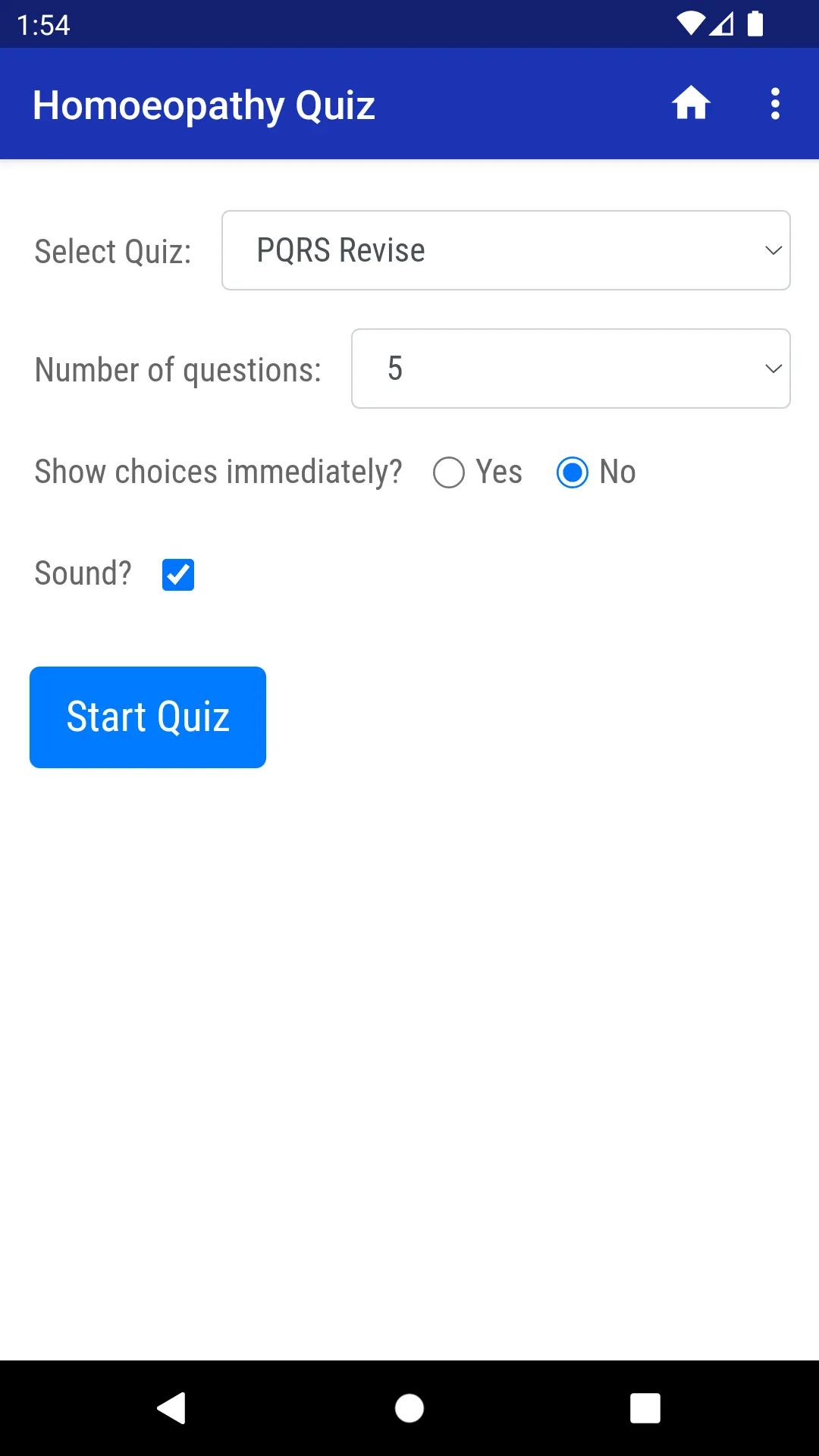 Homoeopathy Quiz | Indus Appstore | Screenshot