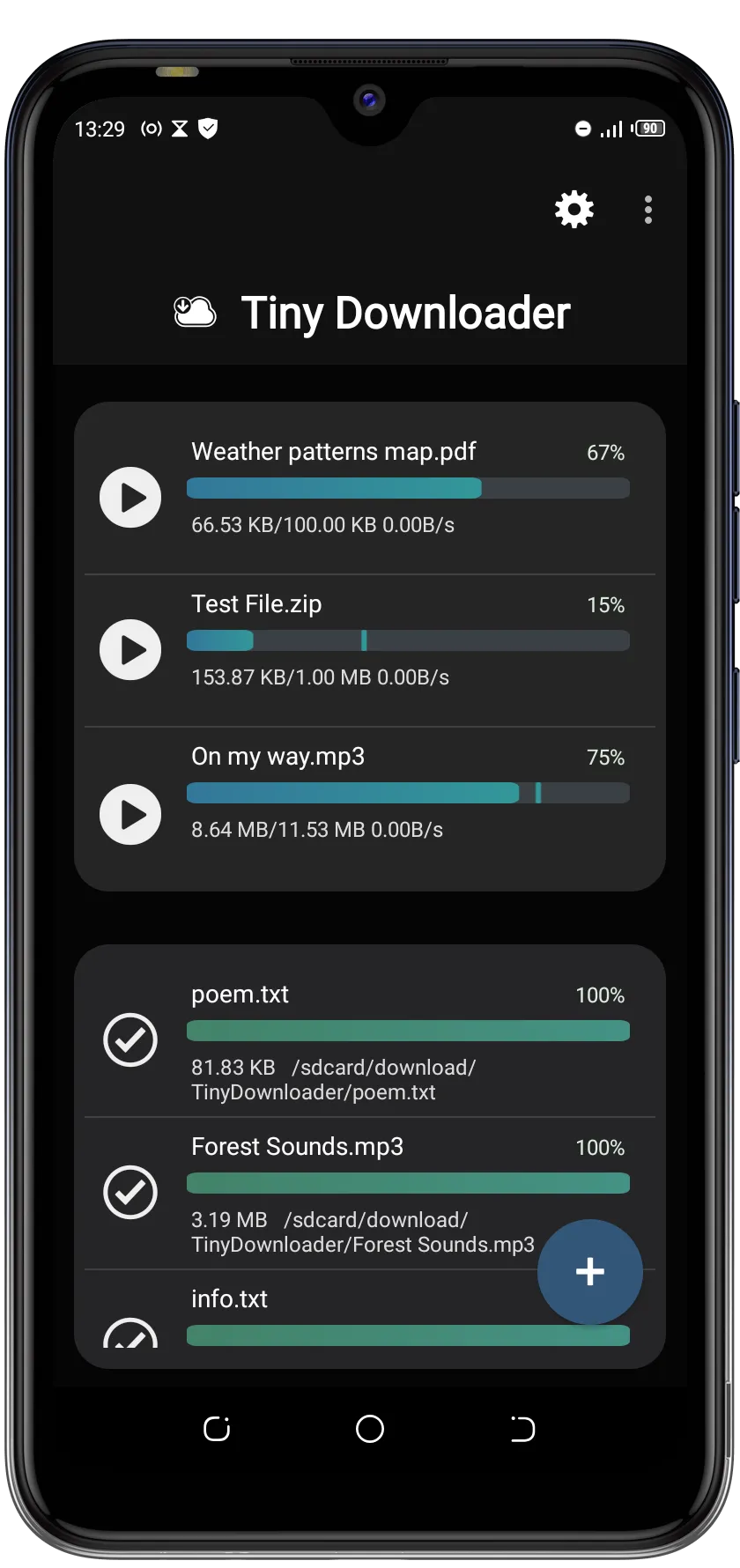 Tiny Download Manager | Indus Appstore | Screenshot