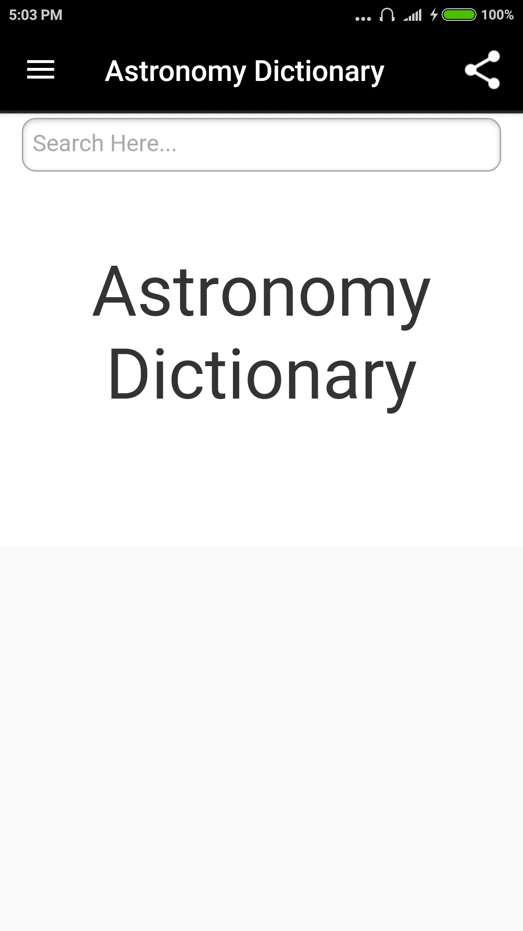 Astronomy Dictionary | Indus Appstore | Screenshot