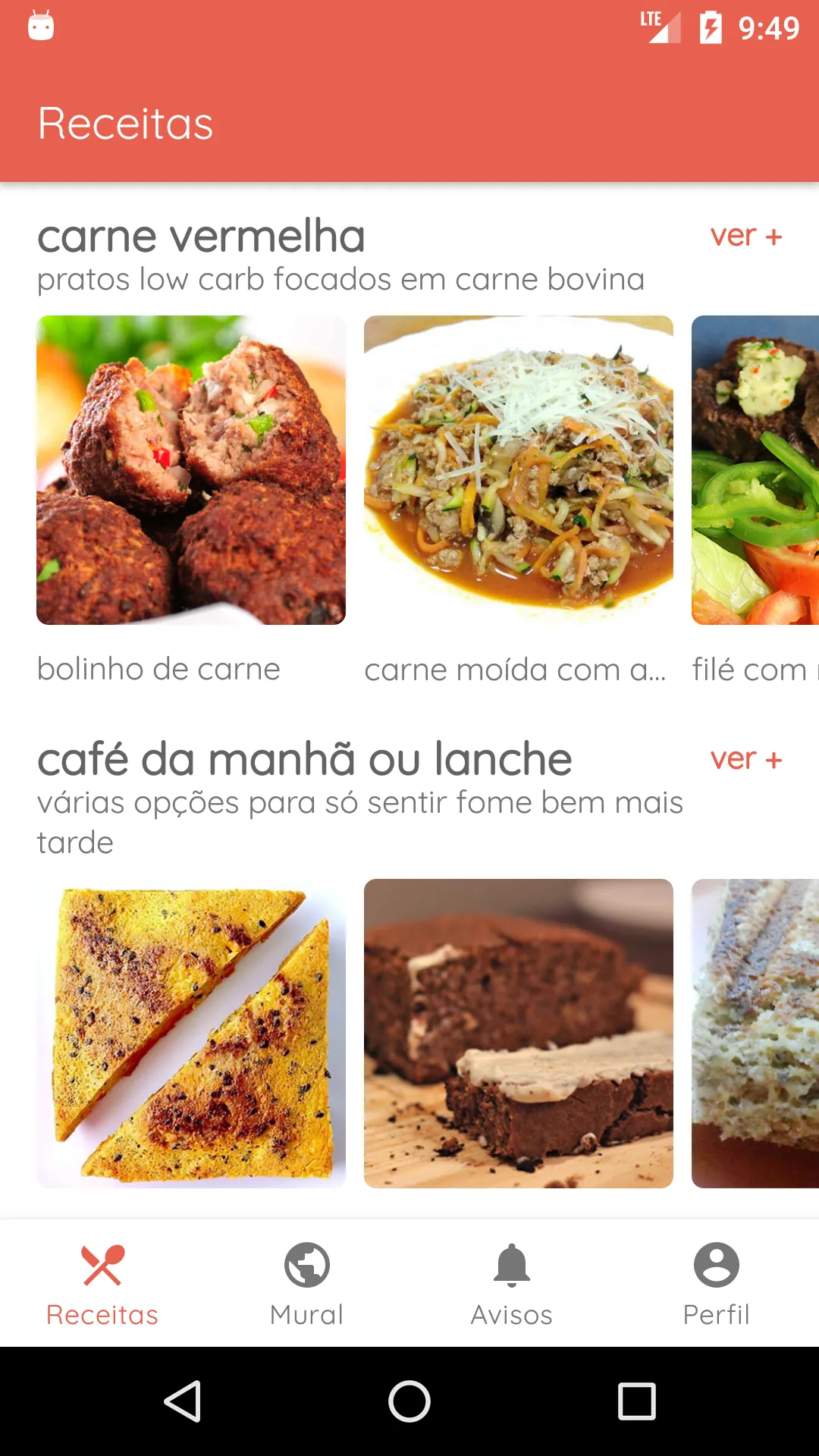 Receitas Low Carb e Dieta | Indus Appstore | Screenshot