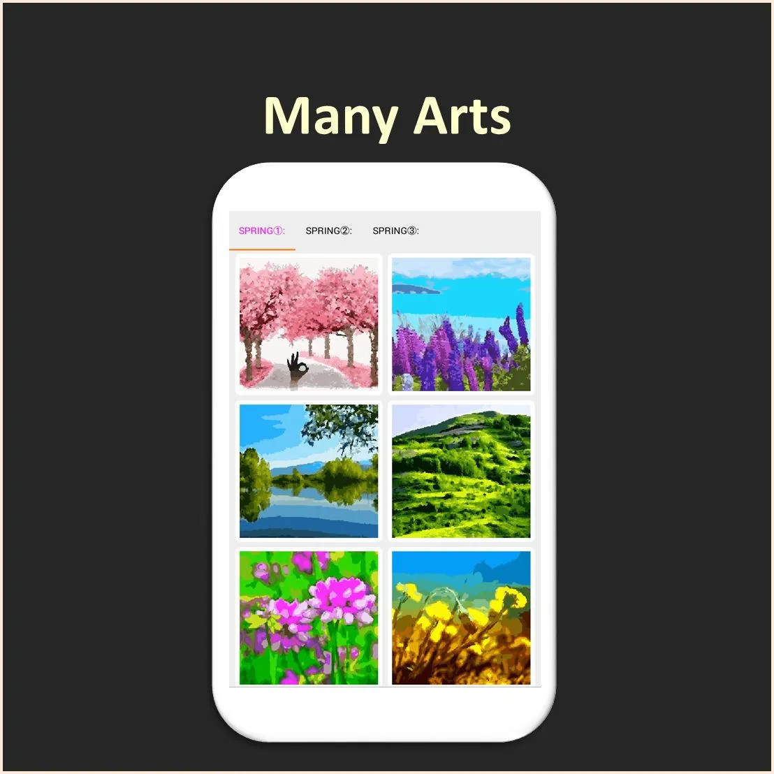 Color by Number - spring | Indus Appstore | Screenshot