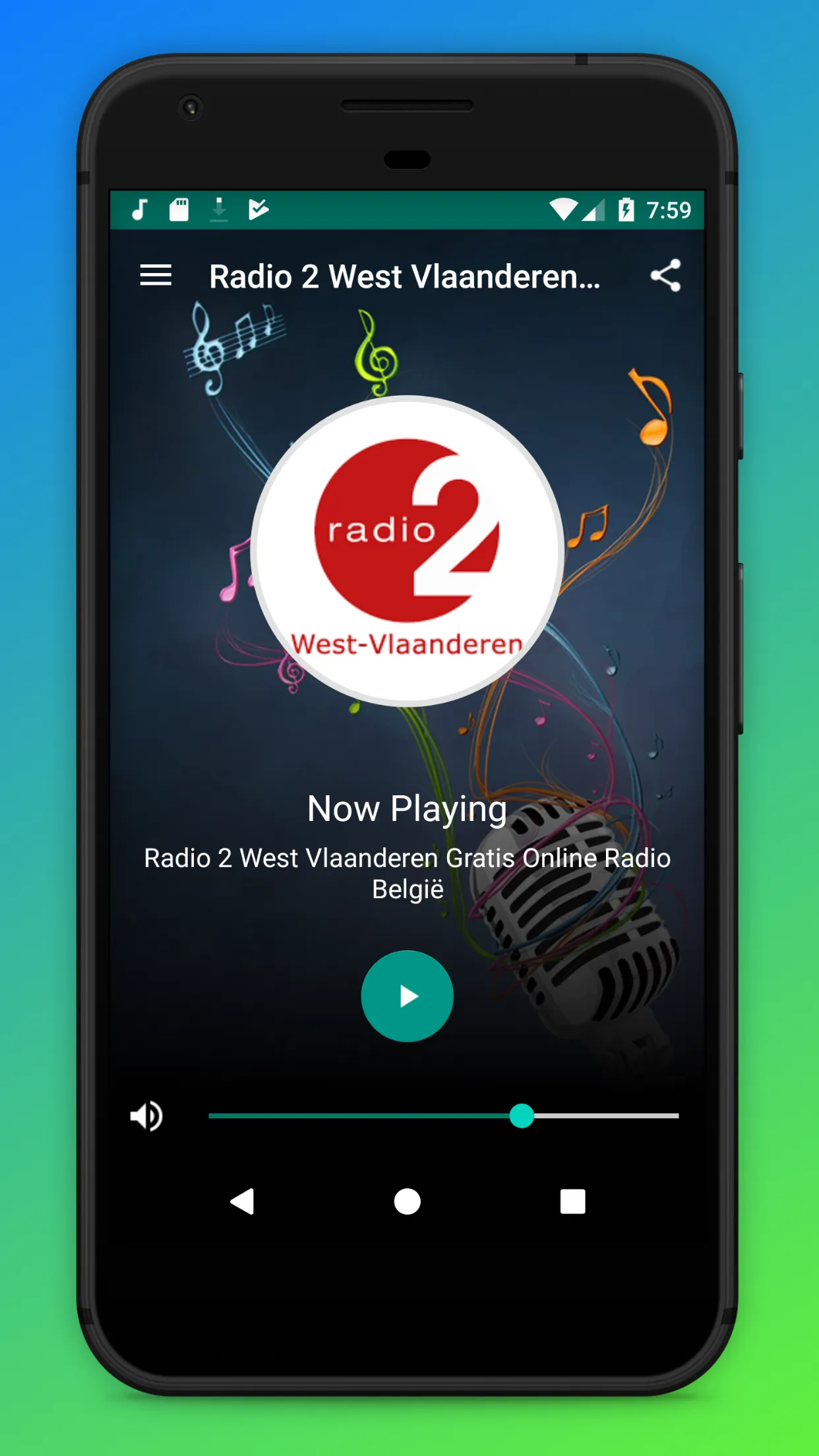 Radio 2 West Vlaanderen België | Indus Appstore | Screenshot