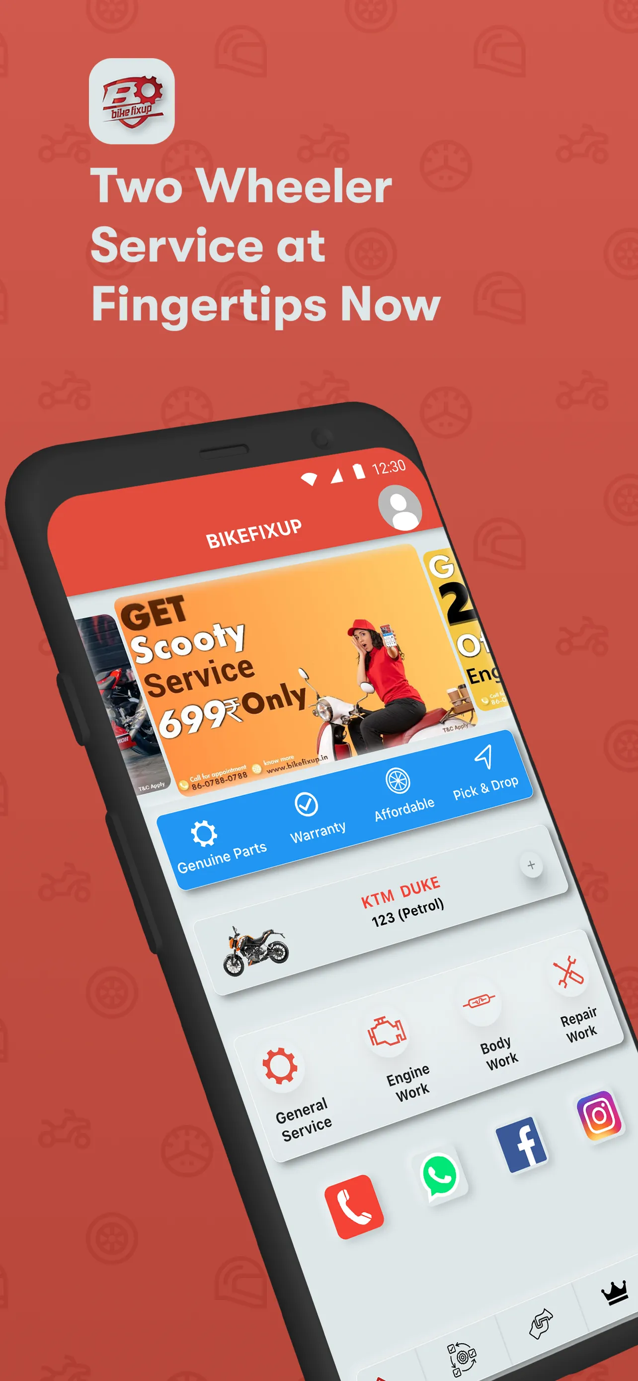 BikeFixup - Bike Service App | Indus Appstore | Screenshot