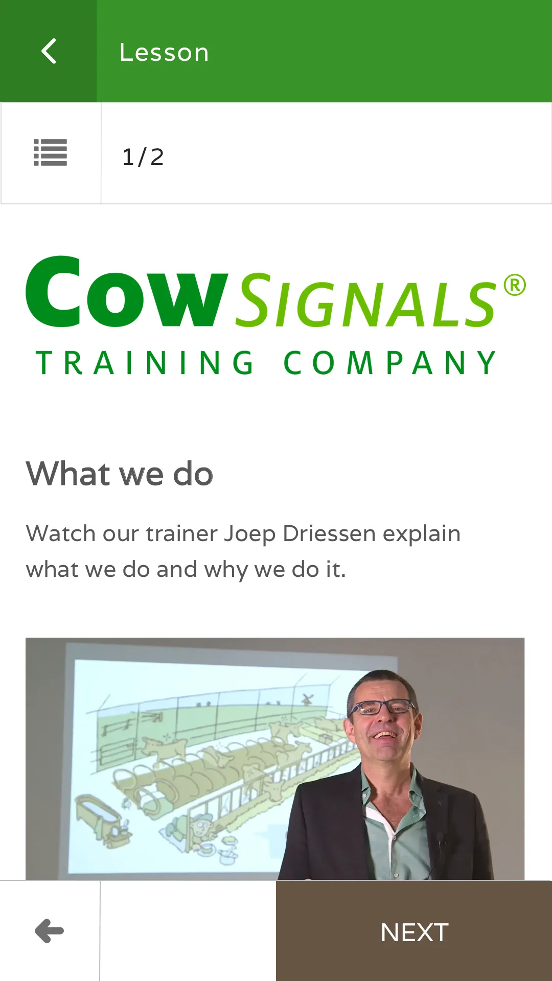 CowSignals® Training Company | Indus Appstore | Screenshot