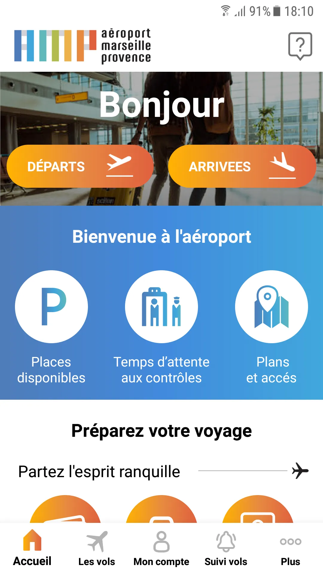 Aéroport Marseille Provence | Indus Appstore | Screenshot