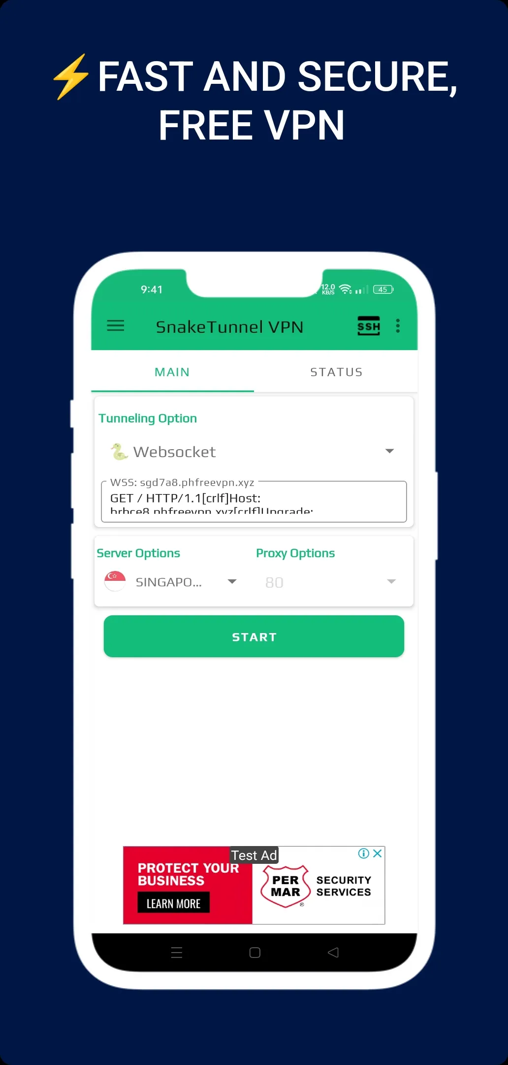 SnakeTunnel VPN | Indus Appstore | Screenshot