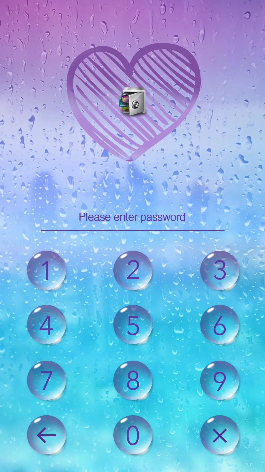 AppLock Theme Rain | Indus Appstore | Screenshot