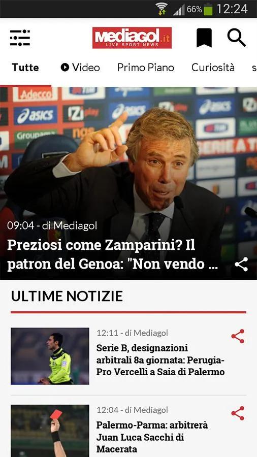 Mediagol Palermo News | Indus Appstore | Screenshot