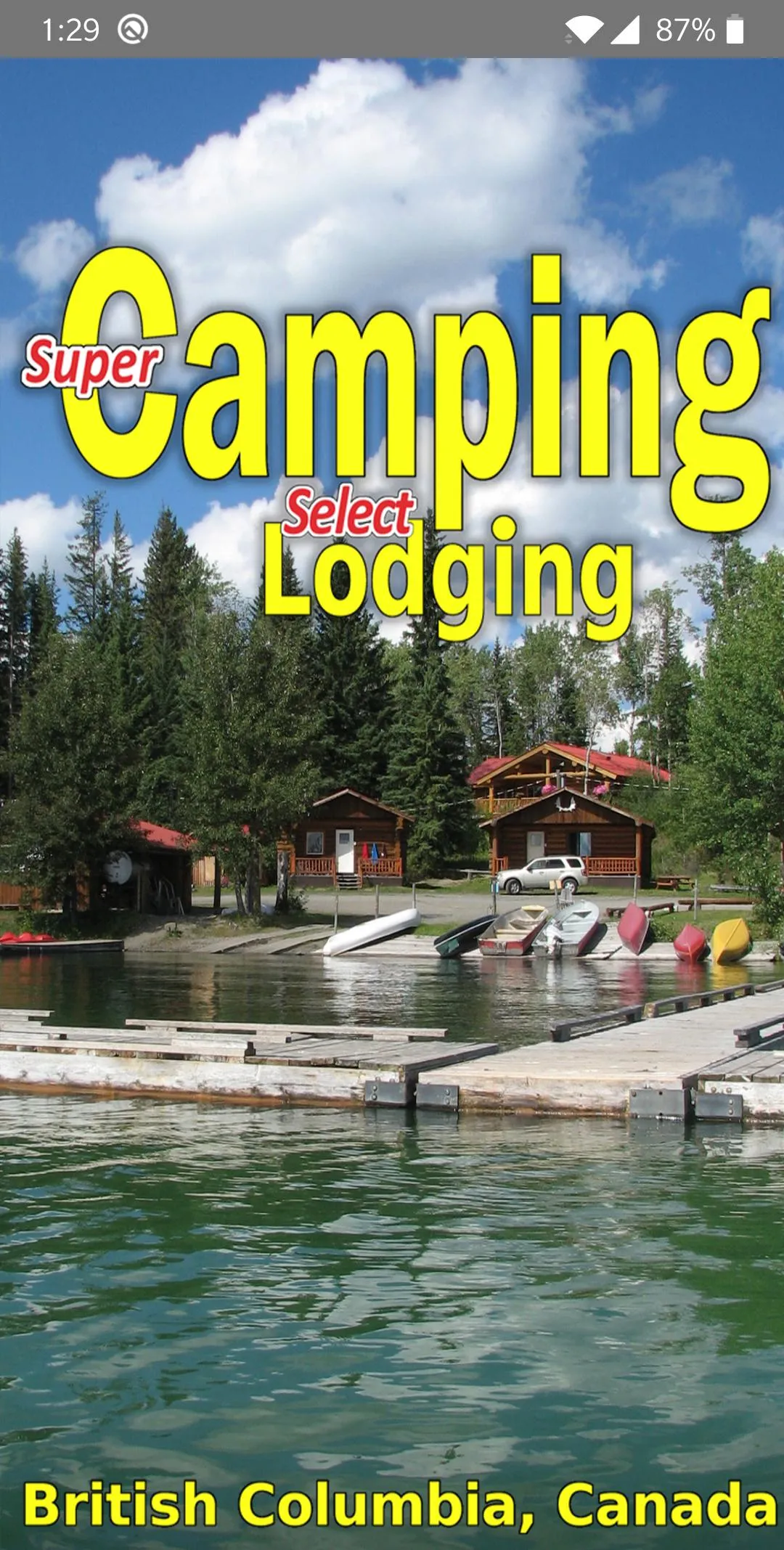 Super Camping British Columbia | Indus Appstore | Screenshot